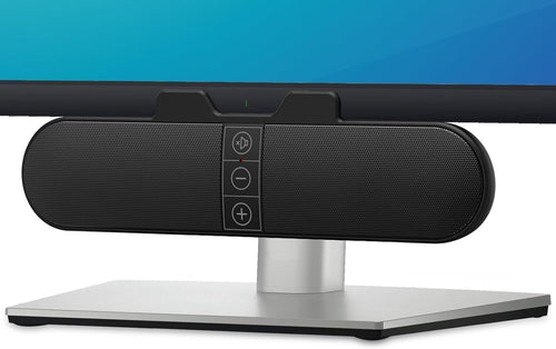 VIRELITHA-Monitor Mounted Computer Speaker Clip-On Soundbar Stereo USB Powered Plug and Play