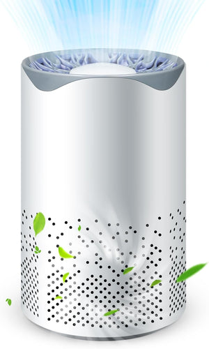 VIRELITHA-Portable Air Purifier with Cylindrical Design USB Powered Quiet Operation for Bedroom Office Travel