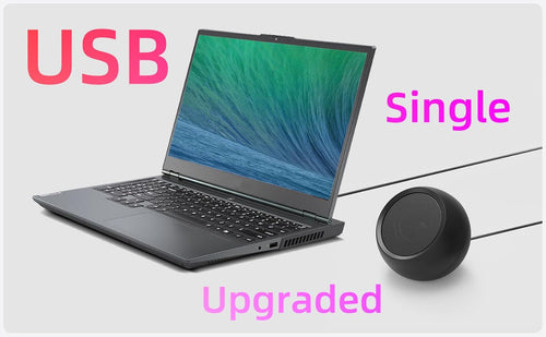 VIRELITHA-USB Mini Desktop Speaker Single Wired Plug and Play Compact Design for Computer Laptop