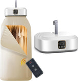 VIRELITHA-Foldable Portable Clothes Dryer High Power Hot Air Drying Dual Mode with Remote Control for Travel Dorm Apartment