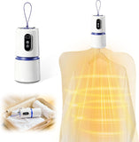 VIRELITHA-Portable Clothes Dryer Hanging Design with Display Multiple Safety Protection Heat Resistant Drying Bag for Travel Dorm Apartment