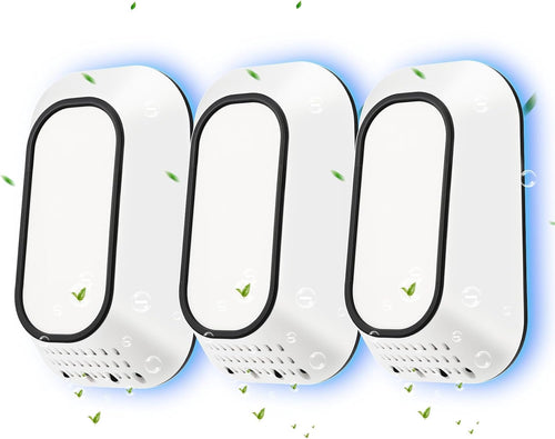 VIRELITHA-Plug-in Air Purifier with Negative Ion Function Night Light Quiet Operation for Bedroom Bathroom Office