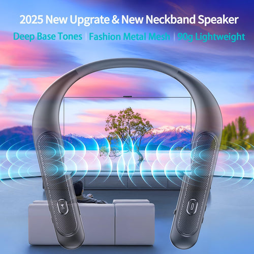 VIRELITHA-Neckband Bluetooth Speaker Wearable Wireless Open-Ear Speaker