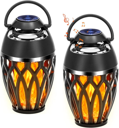 VIRELITHA-Flame Effect Bluetooth Speaker with Ambient Light
