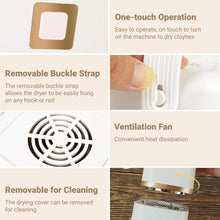 Load image into Gallery viewer, VIRELITHA-Portable Clothes Dryer Hanging Design One Touch Operation Removable Drying Cover Lightweight for Travel Dorm Apartment