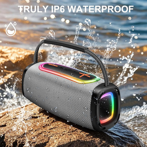 VIRELITHA-Portable Bluetooth Speaker with RGB Ambient Light
