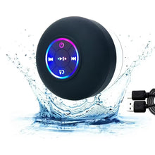 Load image into Gallery viewer, VIRELITHA-Bluetooth Waterproof Handsfree Portable HD Shower Speaker, LED Lights, Build-in Mic Speakerphone and Attached Suction Cup