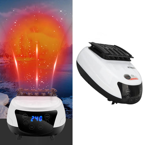 VIRELITHA-1500W Clothes Drying Machine Six Buttons Host White Silent Operation Electric Clothes Dryer with Remote Control