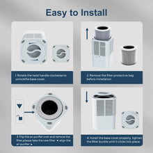Load image into Gallery viewer, VIRELITHA-Air Purifier Smoke Odor Negative Ion Generator with Aromatherapy Air Cleaner