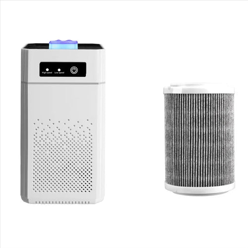 VIRELITHA-Air Purifier USB Portable Air Purifier With Aromatherap Smoke Odor Filter With Replaceable Filter