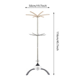 VIRELITHA-900W Portable Electric Clothes Dryer Large-capacity with Towel Rack PTC Heating Round Outer Cover for Homes, Apartments